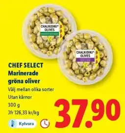 Lidl CHEF SELECT Marinerade gröna oliver erbjuda