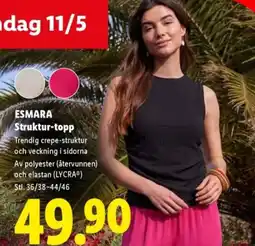 Lidl ESMARA Struktur-topp erbjuda