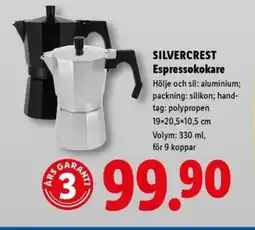 Lidl SILVERCREST Espressokokare erbjuda
