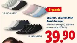 Lidl ESMARA, ESMARA MEN Ankelstrumpor erbjuda