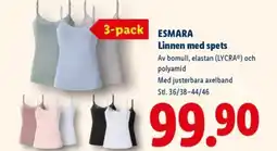 Lidl ESMARA Linnen med spets erbjuda