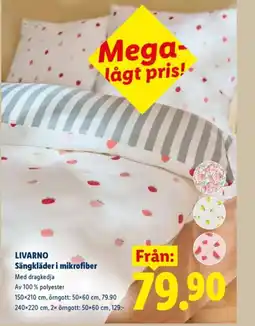 Lidl LIVARNO Sängkläder i mikrofiber erbjuda