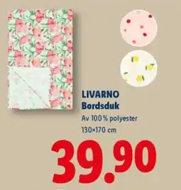 Lidl LIVARNO Bordsduk erbjuda