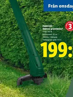 Lidl PARKSIDE Eldriven grästrimmer erbjuda