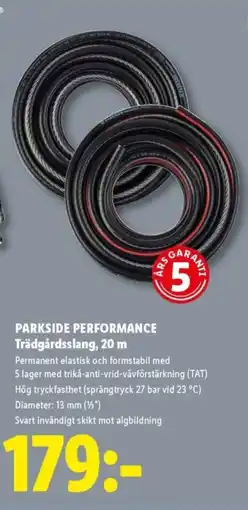 Lidl PARKSIDE PERFORMANCE Trädgårdsslang erbjuda