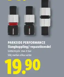 Lidl PARKSIDE PERFORMANCE Slangkoppling/-reparationsdel erbjuda