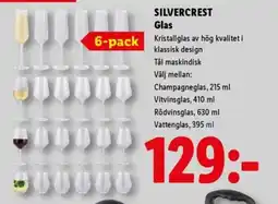 Lidl SILVERCREST Glas erbjuda