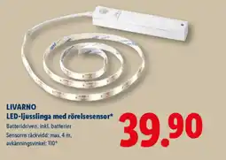 Lidl LIVARNO LED-ljusslinga med rörelsesensor erbjuda