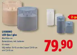 Lidl LIVARNO LED-ljus i glas erbjuda