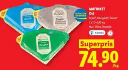 Lidl MATRIKET Ost erbjuda