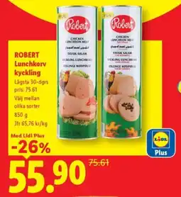 Lidl ROBERT Lunchkorv kyckling erbjuda