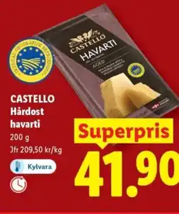 Lidl CASTELLO Hårdost havarti erbjuda