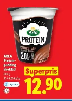 Lidl ARLA Protein- pudding choklad erbjuda