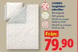 Lidl LIVARNO Sängkläder i mikrofiber erbjuda