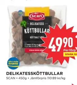Willys SCAN Delikatessköttbullar erbjuda