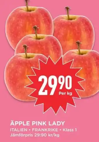 Willys Äpple pink lady erbjuda