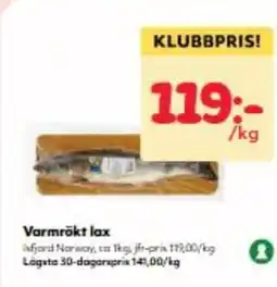 Hemköp Varmrökt lax erbjuda