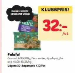 Hemköp Falafel erbjuda