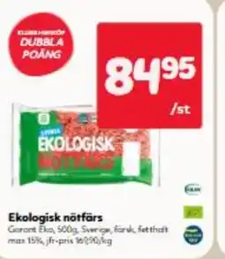 Hemköp Ekologisk nötfärs erbjuda