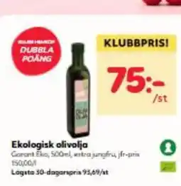Hemköp Ekologisk olivolja erbjuda