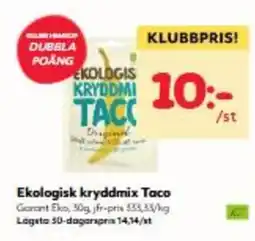 Hemköp Ekologisk kryddmix Taco erbjuda