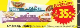 ICA Supermarket Smördeg, Pajdeg erbjuda