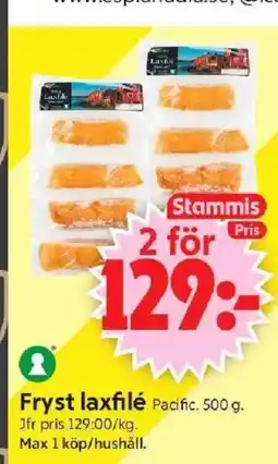 ICA Supermarket Fryst laxfilé erbjuda
