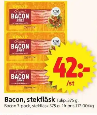 ICA Supermarket Bacon, stekfläsk erbjuda