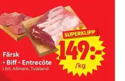Nya Pulsen Färsk • Biff • Entrecôte erbjuda