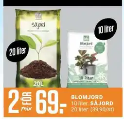 ÖoB BLOMJORD 10 liter, SÅJORD 20 liter erbjuda