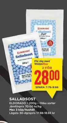 Willys Salladsost erbjuda