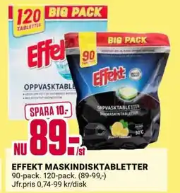 ÖoB EFFEK MASKINDISKTABLETTER erbjuda