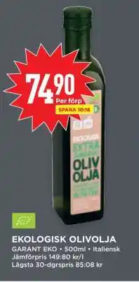 Willys EKOLIGISK OLIVOLJA erbjuda