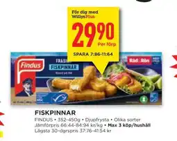 Willys Fiskpinnar erbjuda