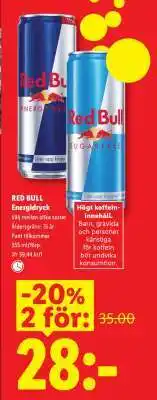 Lidl Red Bull Energydryck erbjuda