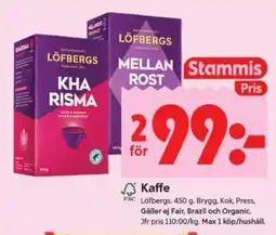 ICA Supermarket KAFFE LÖFBERGS erbjuda
