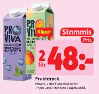 ICA Supermarket FRUKTDRYCK erbjuda