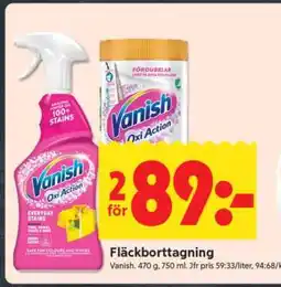 ICA Supermarket Vanish Oxi Action erbjuda