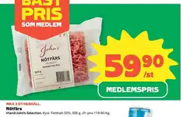 Coop Nötfärs erbjuda