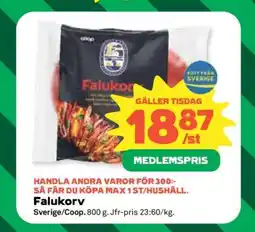 Coop Falukorv erbjuda