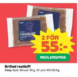 Coop Grillad rostbiff erbjuda