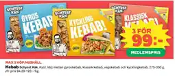 Coop Kebab Schysst käk erbjuda