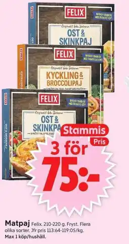 ICA Supermarket Felix Matpaj erbjuda