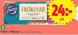 ICA Supermarket Fazer Frukt-, Frökusar erbjuda