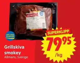 Nya Pulsen Allmans Grillskiva smokey erbjuda