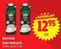Nya Pulsen Oddly good Barista havredryck erbjuda