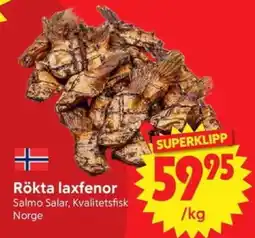Nya Pulsen Rökta laxfenor erbjuda