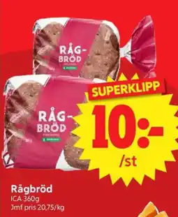 Nya Pulsen ICA Rågbröd erbjuda
