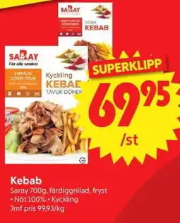 Nya Pulsen Saray Kebab erbjuda