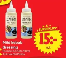 Nya Pulsen Farmers & Chefs Mild kebab dressing erbjuda